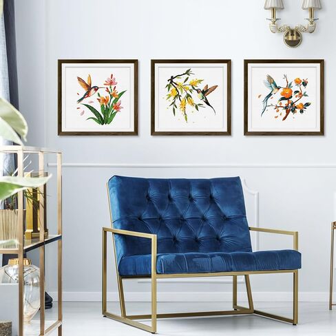 ERKOON 3 Sets Embroidery Kit, Hummingbird Cross Stitch Set for Include Embroidery Cloth Hoops Threads for Craft Lover Hand Stitch (Hummingbird) in Kuwait