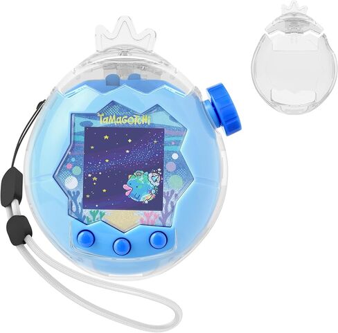 for Tamagotchi Paradise Clear Case and Replacement Lid Set, Ideal for DIY Fans, Collectors and Display, for Paradise Tamagotchi Accessories, with Lanyard (No Device/Film) in Kuwait