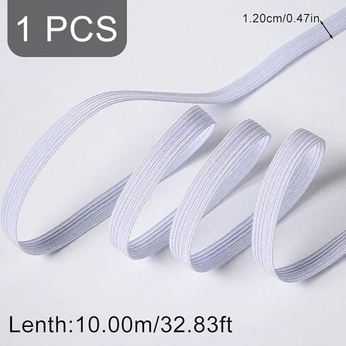Elastic for Sewing Knit Band (1/2 Inch X 11 Yards, White) in Saudi Arabia