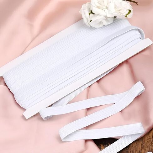Elastic for Sewing Knit Band (1/2 Inch X 11 Yards, White) in Saudi Arabia