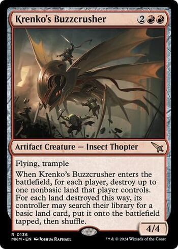 Krenko's Buzzcrusher (136) MTG in Saudi Arabia