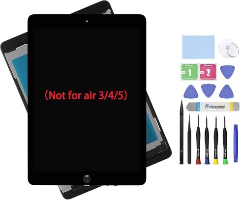 شاشة LCD بديلة مقاس 10.5 بوصة لجهاز iPad Air 3 (الجيل الثالث) 2019 A2152 A2123 A2153 A2154 مجموعة شاشة LCD ومحول رقمي زجاجي يعمل باللمس ومجموعة إصلاح ممتازة (أسود) in Kuwait