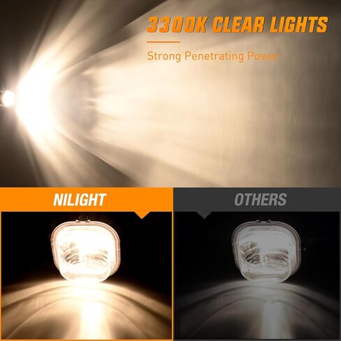 مجموعة مصابيح الضباب Nilight متوافقة مع 2005-2016 Ford 2005-2015 Lincoln 2010-2015 Honda 2010-2016 Acura 2005-2015 Nissan 2010-2016 Subaru 2009-2013 سوزوكي، ضمان لمدة عامين in Saudi Arabia