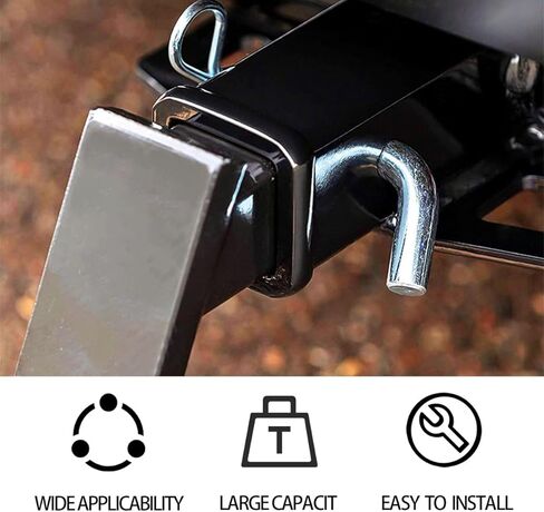BESULEN Trailer Hitch Pin & Clip with Grooved Head, 5/8-Inch Diameter Heavy Duty Steel Trailer Hitch Locking Pin for Towing, Auto Accessories, Suitable for 2 or 2-1/2-Inch Receiver (Black) in Saudi Arabia
