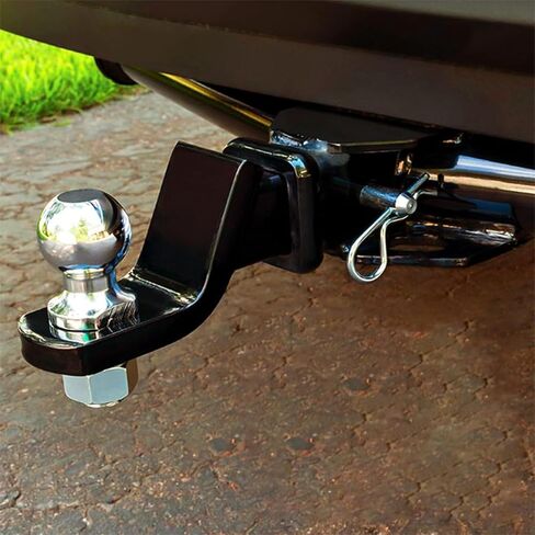 BESULEN Trailer Hitch Pin & Clip with Grooved Head, 5/8-Inch Diameter Heavy Duty Steel Trailer Hitch Locking Pin for Towing, Auto Accessories, Suitable for 2 or 2-1/2-Inch Receiver (Black) in Saudi Arabia