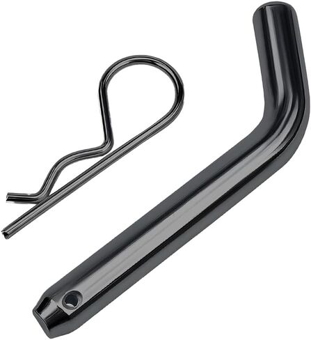BESULEN Trailer Hitch Pin & Clip with Grooved Head, 5/8-Inch Diameter Heavy Duty Steel Trailer Hitch Locking Pin for Towing, Auto Accessories, Suitable for 2 or 2-1/2-Inch Receiver (Black) in Saudi Arabia