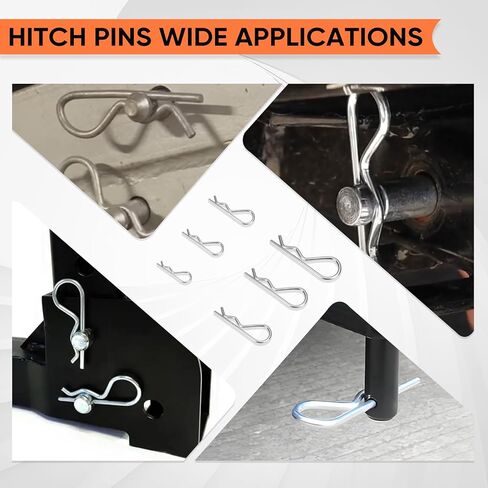 202 قطعة من دبوس الربط، مجموعة متنوعة من دبابيس المقطورة للجرارات والشاحنات والقطر ومعدات المزرعة ومحاريث الثلوج وجزازات العشب وملحقات المقطورات شديدة التحمل وملحقات الجرارات in Kuwait