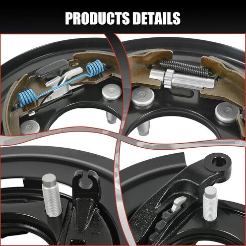 مجموعة فرامل الانتظار الجانبية للراكب الخلفي متوافقة مع Ford F-250 Super Duty، F-350 Super Duty 2005-2012، F-450 F-550 Super Duty 2011-2012 استبدال #926-272،5C3Z2209AA in Kuwait