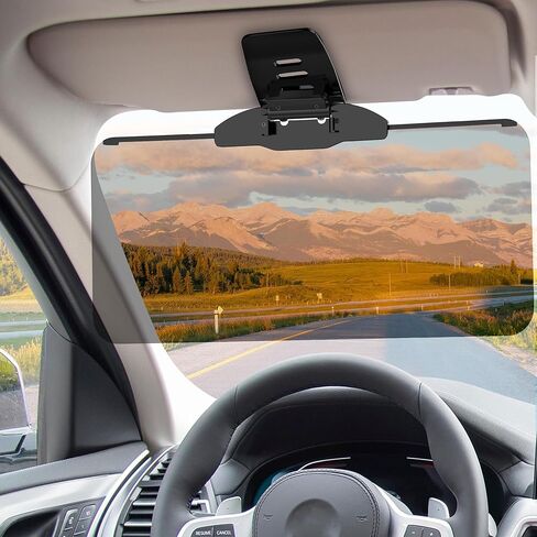 Sun Visor Extender for Car, UV400 Polarized Car Visor Extender Sun Blocker, Safe Driving Extension for Anti-Glare, UV Ray, Stray Light, Universal for Sedan/Van/SUV (1 Pack) in Kuwait