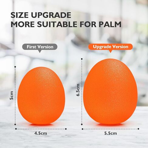 Peradix Hand Grip Strength Trainer, Stress Relief Ball for Adults and Kids, Wrist Rehab Therapy Hand Grip Equipment Ball Squishy Tools - Set of 3 Finger Resistance Exercise Squeezer in Kuwait