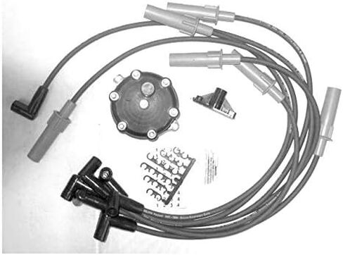 Ignition Tune-Up Kit - Spark Plug Wires, Distributor Cap and Rotor - Compatible with 1992-2003 Dodge Dakota 3.9L V6 in Saudi Arabia