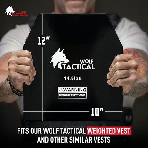 لوحات سترة الوزن التكتيكية من WOLF - أزواج 5.75/8.75/14.5/19.75LB - WODs، تدريب القوة، الجري، التدريبات الثقيلة in Kuwait