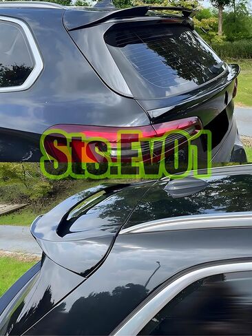 STSEV01 جناح سقف خلفي مناسب لسيارات BMW X5 G05/ G05 LCI/ M50i/ M60i 2019-2025، ملحقات خارجية للشفاه على شكل باب خلفي أسود لامع in Kuwait