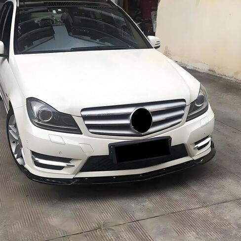 جناح ممتص الصدمات الأمامي متوافق مع مرسيدس C-Class C250/ C300/ C350/ C204/ W204 2011-2014 (الموديلات الرياضية فقط)، ملحقات خارجية لمجموعة هيكل الذقن الهوائية 3 قطع باللون الأسود اللامع in Saudi Arabia