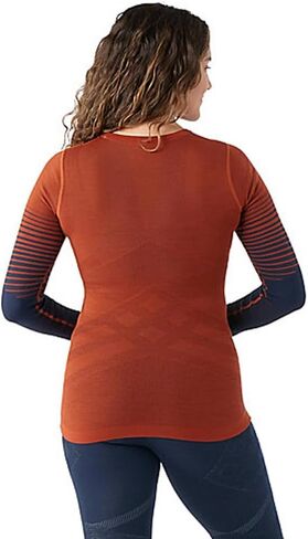 Smartwool Women's Intraknit Merino 200 Pattern Crew Merino Wool Base Layer in Kuwait