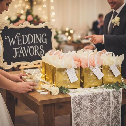 Amylove 36 Pcs Thanks for Celebrating with Us Rose Gold Gift Bags Set Reusable Non Woven Small Party Favor Bags Glossy Tote Birthday Goodie Bags with 8 Roll Bow Ribbon for Wedding Birthday in Saudi Arabia