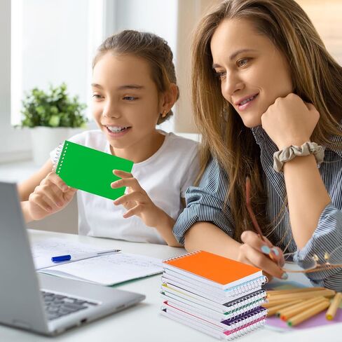 50 Pack Small Pocket Notebook 3 x 5 Inch, Mini Spiral Notepad Small Memo Note Pad Bulk Bound Lined College Ruled Paper for Office School Supplies, 75 Sheets/Pad, 5 Assorted Colors in Kuwait