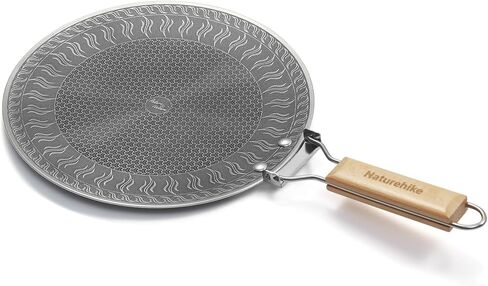 Naturehike Camping Frying Pans Nonstick With Folding Handle, Square Portable Grill Pan for Cooking, Cookware Lightweight Skillet for Indoor & Outdoor Grilling, Backpacking Picnic Hiking(7.7*8.9 inch) in Kuwait