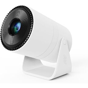 جهاز عرض صغير HY300 PRO، جهاز عرض محمول مع ثنائي النطاق WIFI6 5G لاسلكي 5.4 بلوتوث، جهاز عرض ذكي يدعم 4K 1080P، تصحيح الانحراف التلقائي 35 بوصة - 130 بوصة شاشة عرض فيديو in Kuwait