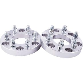 محولات عجلات DCVAMOUS 4PC 6x5.5 إلى 6x120 1 بوصة مع مسامير 14x1.5 متوافقة مع Chevy GMC 6 Lug لـ 1999-2022 Silverado Sierra 1500 | 1988-2022 سوبربان يوكون | 1995-2022 تاهو | 2019-2022 رام1500 in Kuwait