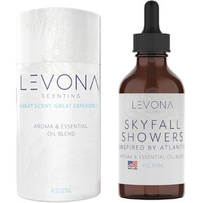 Levona Scent Essential Oil - Fresh Aroma for Home, Office, Hotel & Spa, Perfect in Humidifiers and Diffusers, Luxury Fragrance, With Roses, Geranium, Zesty Lemon Notes - 700ml/ 23 fl oz, Blissful Aura in Kuwait