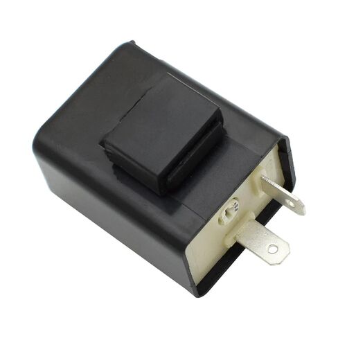 12V LED Turn Signal Flasher Relay, Adjustable Frequency, Waterproof Design with Sound, Universal Motorcycle Indicator (Black) in Saudi Arabia