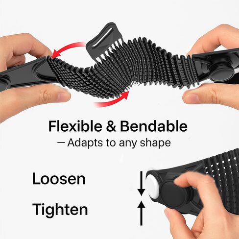 حزام رأس قابل للتعديل متوافق مع Meta Quest 3 / Quest 3S/ Quest 3S Xbox Edition - ملحق VR خفيف الوزن لتخفيف الضغط بشكل مريح، تصميم مسامي وصديق للاتكاء، أسود in Kuwait