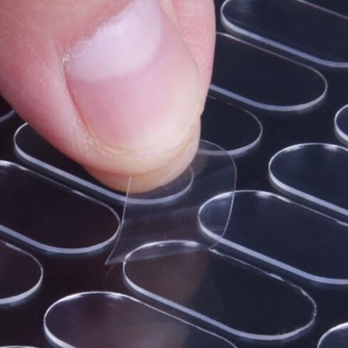 100 Pcs Stickers, Clear Removable Mounting Double Sided Sticky Tack for Wall Hanging, Balloons, Festival, Non-Marking Sticky Dots for Home, Office in Saudi Arabia