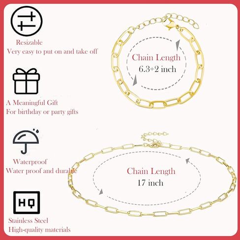 Tamkudoy Gold Charms Bracelet Necklace Making Kit- 419 PCS Jewelry Making Kit with Paperclip Bracelet Chain Necklace Kit, Charms Pendants, Jewelry Pliers, Jump Rings for Women DIY Crafts Supplies in Saudi Arabia