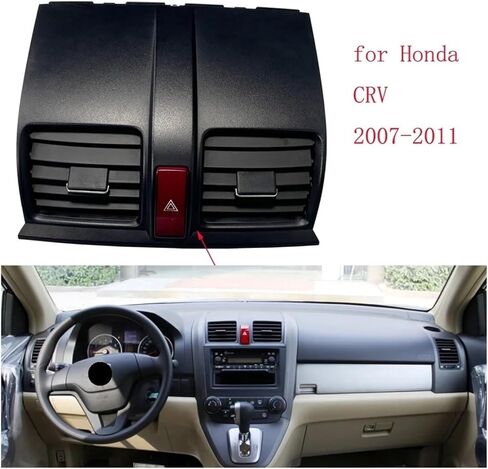 Car Air Conditioning Vent Control，Compatible With Honda CRV 2007-2011 Workbench Air Conditioning Outlet Instrument Panel Air Outlet Frame(A) in Saudi Arabia