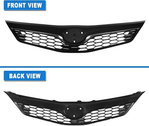 6Pcs Front Bumper Lower Grille Grill Compatible with 2012 2013 2014 Toyota Camry SE, Black Hood Mesh Grill, Front Bumper Upper Lower Grille & Fog Lights Cover Bezel, TO1036129,TO1200354 in Saudi Arabia