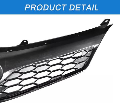 6Pcs Front Bumper Lower Grille Grill Compatible with 2012 2013 2014 Toyota Camry SE, Black Hood Mesh Grill, Front Bumper Upper Lower Grille & Fog Lights Cover Bezel, TO1036129,TO1200354 in Saudi Arabia