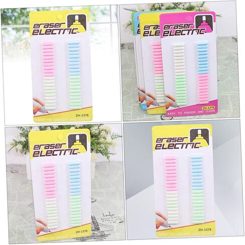 160pcs Electric Eraser Replacement Refills for Mechanical Pencils Comfortable Pencil Eraser Refills for Art Students Teachers Drawing Lovers Easy to Use and Replace Random Color in Saudi Arabia
