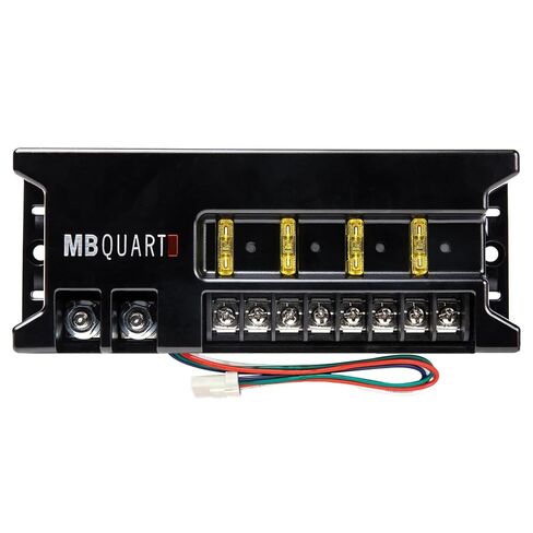 بنك ترحيل MB Quart 4 دوائر 20 أمبير مع إمكانية التوصيل والتشغيل لدوائر 12 فولت، اتصال بسيط بـ 3 أسلاك، مؤشر LED متوهج للصمامات المنفوخة in Saudi Arabia