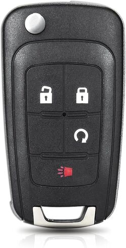 Flip Car Key Fob Replacement Fits for 2010-2019 GMC Terrain/14-18 Buick Encore/10-19 Equinox/16-19 Impala/12-17 Sonic OHT01060512, V2T01060512, 1 Pcs in Saudi Arabia