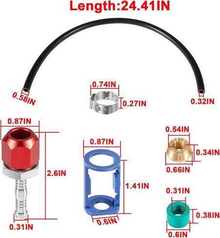 800-673 A/C Line Splice Kit With No.6 Hose For 5/16'' Hose to Hard Lines Repair,A/C Air Conditioning Repair Splice Connector Kit in Saudi Arabia