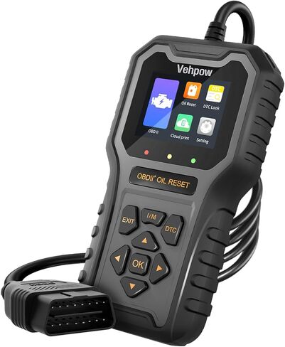 ماسح ضوئي obd2، قارئ أكواد احترافي لفحص ضوء المحرك/إعادة ضبط ضوء الزيت، أداة تشخيص الماسح الضوئي obd 2، أدوات مسح سريعة ودقيقة للسيارة 1996+، شاشة ملونة مقاس 2.8 بوصة in Kuwait