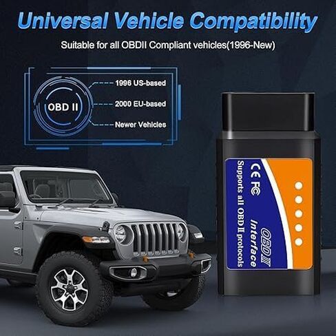 OBD2 WiFi Scanner for iPhone iOS Android Windows Car Code Reader Enhanced Auto Diagnostic Scan Tool Odb2 OBDII Adapter Check Engine Light Live Data Reset Vehicle Performance Test in Saudi Arabia