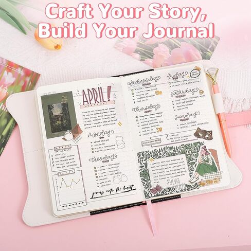 Diary with Lock and Keys for Girls & Women,360 Gold Edged Pages, Journal with Lock for Girls Gift Ideas, Journal with Pen & Bookmark & Gift Box,Secret Diary Gift for Teen Girls Ages 8-18(Garden Pink) in Saudi Arabia