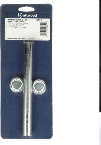 Attwood 11283-3 Roller Shaft Set — with Pal Nuts, Solid Zinc-Plated Steel, 9 1/4-In. Long for 8-in. Roller,Silver in Saudi Arabia