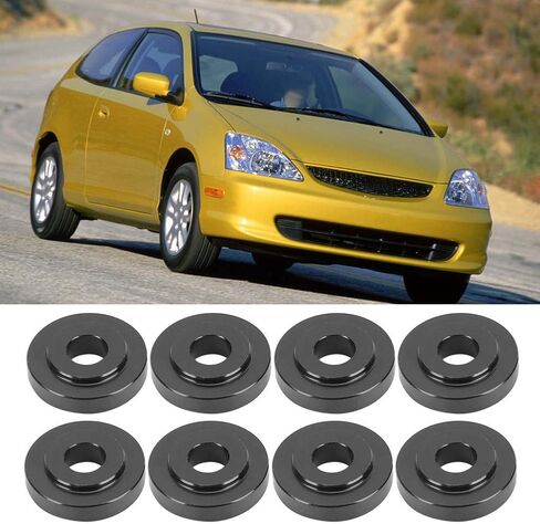 KIMISS Shifter Base Bushing,8pcs Aluminum Auto Car Shifter Bushing Set Kit(Black) in Saudi Arabia