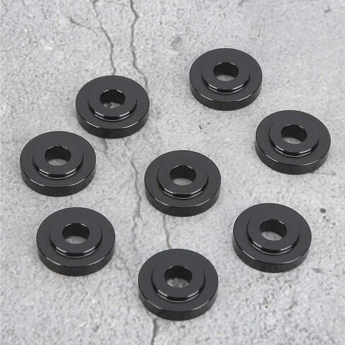 KIMISS Shifter Base Bushing,8pcs Aluminum Auto Car Shifter Bushing Set Kit(Black) in Saudi Arabia