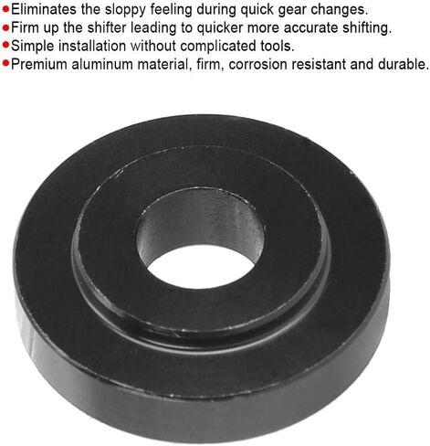 KIMISS Shifter Base Bushing,8pcs Aluminum Auto Car Shifter Bushing Set Kit(Black) in Saudi Arabia