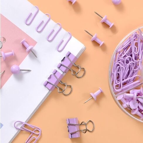 Plastic Binder Clips Set, 55 PCS 4 in 1 Binders and Paper Clips, School Supplies, Office Supplies Set for School in Saudi Arabia