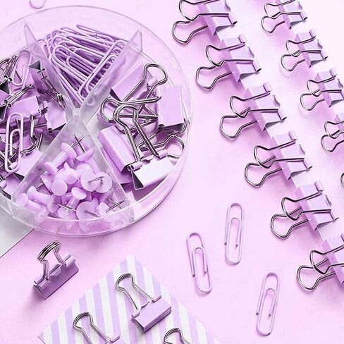 Plastic Binder Clips Set, 55 PCS 4 in 1 Binders and Paper Clips, School Supplies, Office Supplies Set for School in Saudi Arabia