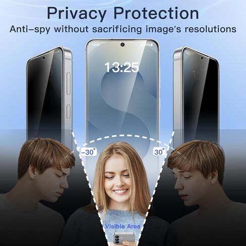 JETech Privacy Screen Protector for Samsung Galaxy S24 Ultra 5G 6.8-Inch, Anti-Spy Tempered Glass Film with Easy Installation Tool, Fingerprint Unlock Compatible, 2-Pack in Saudi Arabia
