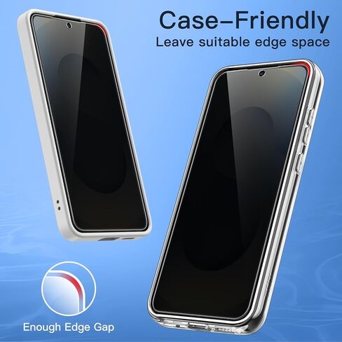 JETech Privacy Screen Protector for Samsung Galaxy S24 Ultra 5G 6.8-Inch, Anti-Spy Tempered Glass Film with Easy Installation Tool, Fingerprint Unlock Compatible, 2-Pack in Saudi Arabia