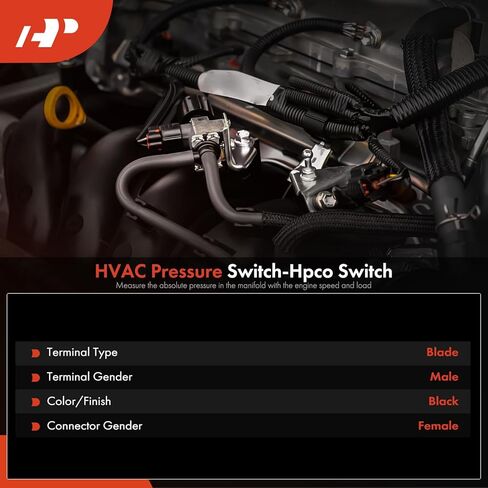 A-Premium HVAC Pressure Switch-Hpco Switch Compatible with Chrysler Fifth Avenue 1983-1984 in Saudi Arabia