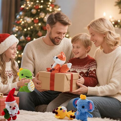 مجموعة كروشيه للمبتدئين من ايليت، مجموعة حيوانات اميجورومي مع فيديو تعليمي خطوة بخطوة للديناصور، القنفذ، البطريق، البومة، السلحفاة او النحل، حزمة للمبتدئين في الحياكة للبالغين والاطفال in Kuwait