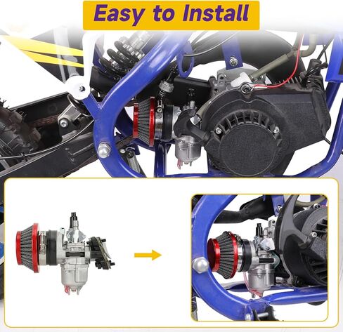 47cc المكربن ​​كارب طوقا 49cc 2 السكتة الدماغية MTA1 MTA2 البسيطة الاطفال حفرة الجيب رباعية الترابية دراجة ATV سباق سوبر أجزاء الدراجة in Saudi Arabia